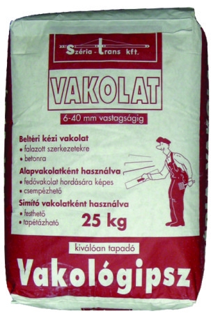 Széria mestervakolat 5-30mm